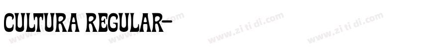 Cultura Regular字体转换 Cultura Regular字体转换